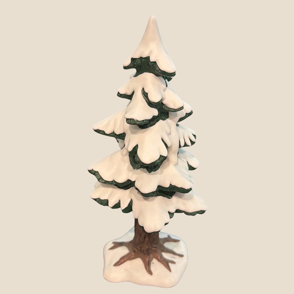 Department 56 Heritage Village Series Porcelain Pine Tree Christmas Figurine